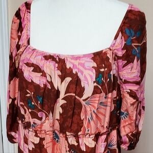 Soma dress built-in bra with removable pads size L with 3 tiered skirt. NWO tag